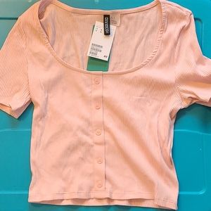 Pink H&M Crop Top ~NWT